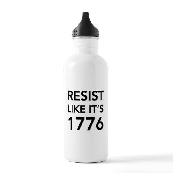 CafePress - Resist Like It's 1776 Water Bottle - Stainless Steel Water Bottle, Sports Bottle, 1.0L