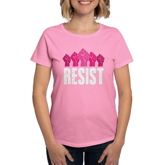 CafePress - Resist Women's Dark T Shirt - Women's Traditional Fit Dark T-Shirt
