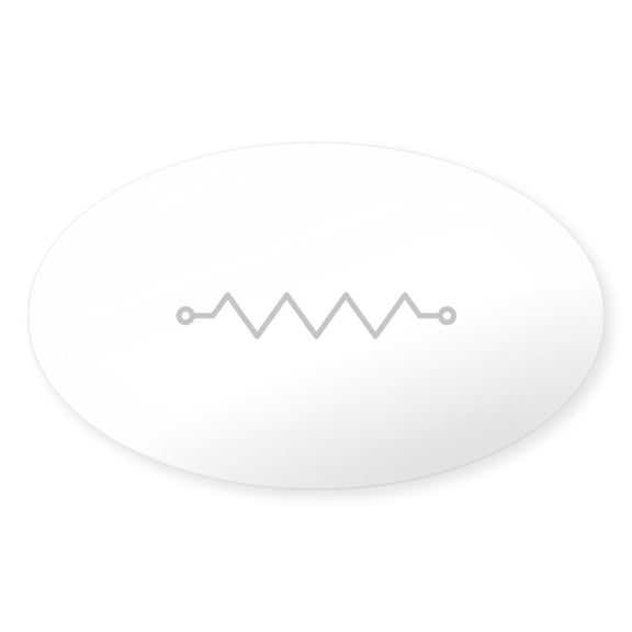 CafePress - Resistor - Sticker (Oval)