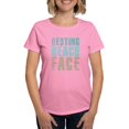 thumbnail image 1 of CafePress - Resting Beach Face Color Women's Dark T Shirt - Women's Traditional Fit Dark T-Shirt, 1 of 4