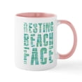 thumbnail image 1 of CafePress - Resting Beach Face Print - 11 oz Ceramic Mug - Novelty Coffee Tea Cup, 1 of 4