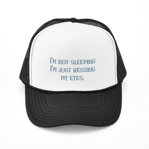 CafePress - Resting My Eyes - Adjustable Unisex Printed Trucker Hat with Mesh Back