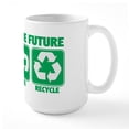 thumbnail image 1 of CafePress - Rethink The Future, Recycle Large Mug - 15 oz Ceramic Large White Novelty Mug, 1 of 6