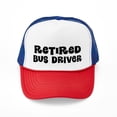 thumbnail image 1 of CafePress - Retired Bus Driver Gift - Adjustable Unisex Printed Trucker Hat with Mesh Back, 1 of 10