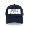 thumbnail image 1 of CafePress - Retired Cap - Adjustable 100% Brushed Unisex Casual Cotton Baseball Cap, Beige, 1, 1 of 2