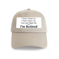 thumbnail image 1 of CafePress - Retired Cap - Adjustable 100% Brushed Unisex Casual Cotton Baseball Cap, Beige, 1, 1 of 2