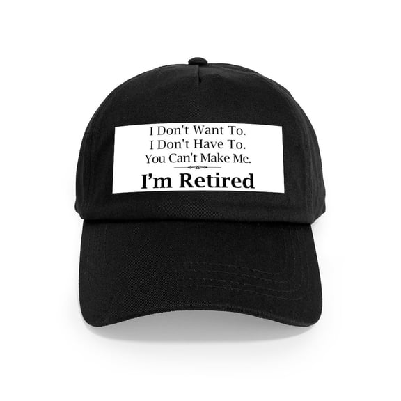 CafePress - Retired Cap - Adjustable 100% Brushed Unisex Casual Cotton Baseball Cap, Beige, 1