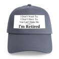 thumbnail image 1 of CafePress - Retired Cap - Adjustable 100% Brushed Unisex Casual Cotton Baseball Cap, Beige, 1, 1 of 2