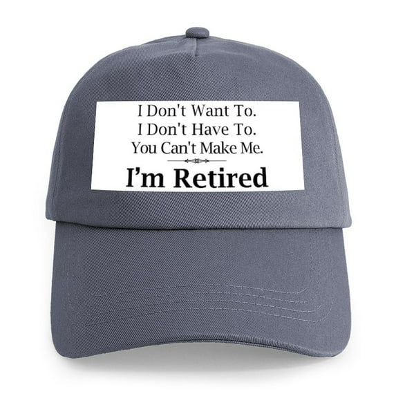 CafePress - Retired Cap - Adjustable 100% Brushed Unisex Casual Cotton Baseball Cap, Beige, 1