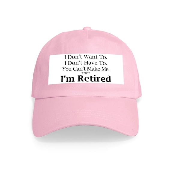 CafePress - Retired Cap - Adjustable 100% Brushed Unisex Casual Cotton Baseball Cap, Beige, 1