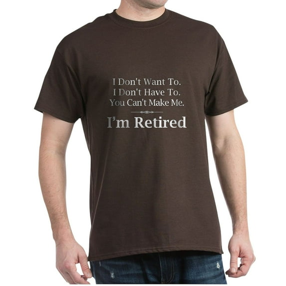 CafePress - Retired Dark T Shirt - Men's Classic Graphic Cotton T-Shirt