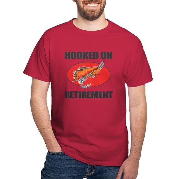 CafePress - Retired Fishing Humor Dark T Shirt - Men's Classic Graphic Cotton T-Shirt