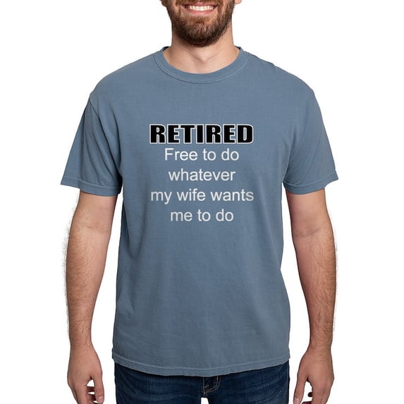 CafePress - Retired Free - Mens Comfort Colors Shirt
