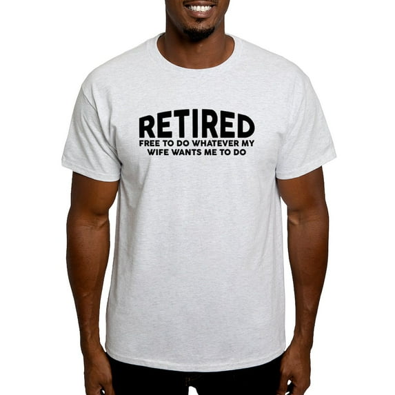 CafePress - Retired Light T Shirt - Men's Classic Graphic T-Shirt