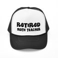thumbnail image 1 of CafePress - Retired Math Teacher Gift - Adjustable Unisex Printed Trucker Hat with Mesh Back, 1 of 8