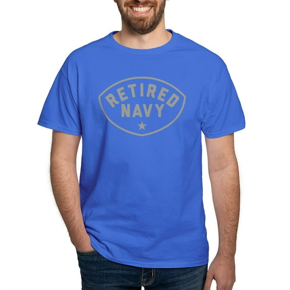 CafePress - Retired Navy Dark T Shirt - Men's Classic Graphic Cotton T-Shirt