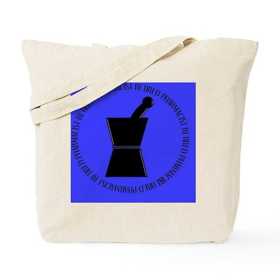 CafePress - Retired Pharmacist BLUE Blanket Size Tote Bag - Unisex Canvas Tote Bag, Beige, 1-Piece
