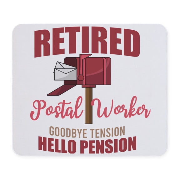 CafePress - Retired Postal Worker Funny Postman Hell Mousepad - Non-slip Rubber Mousepad, Gaming Mouse Pad