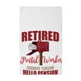 thumbnail image 1 of CafePress - Retired Postal Worker Funny Postman Hell - Tea Towel, 1 of 8