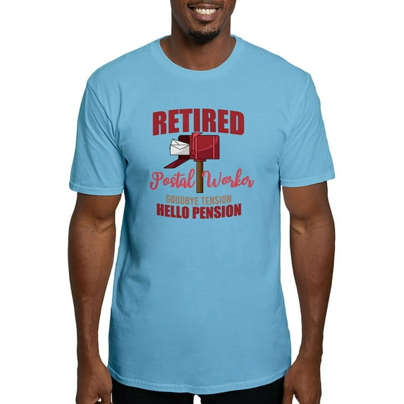 CafePress - Retired Postal Worker Funny Postman Hello T Shirt - Fitted T-Shirt, Vintage Fit Soft Cotton Tee