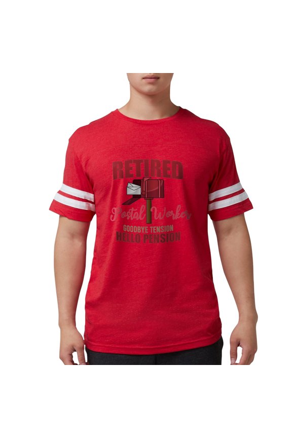 - Retired Postal Worker Funny Postman Hello T Shirt - Mens Football Shirt