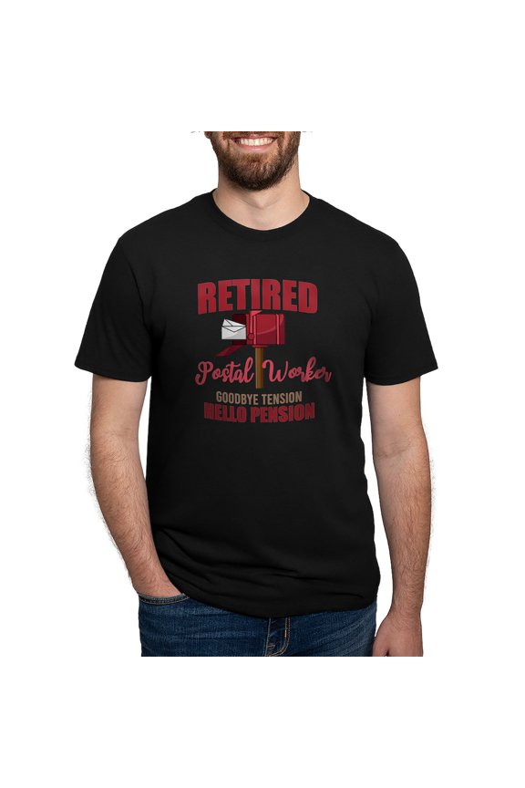 - Retired Postal Worker Funny Postman Hello T Shirt - Mens Tri-blend T-Shirt