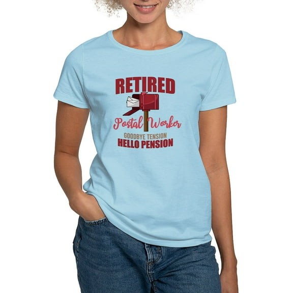 CafePress - Retired Postal Worker Funny Postman Hello T Shirt - Women's Classic T-Shirt