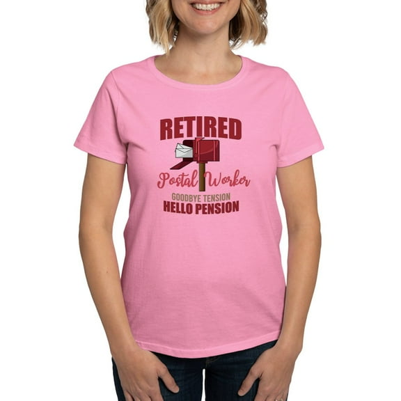 CafePress - Retired Postal Worker Funny Postman Hello T Shirt - Women's Traditional Fit Dark T-Shirt