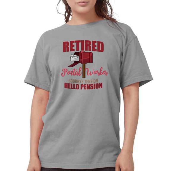 CafePress - Retired Postal Worker Funny Postman Hello T Shirt - Womens Comfort Colors® Shirt
