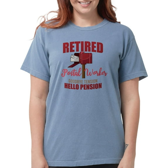 CafePress - Retired Postal Worker Funny Postman Hello T Shirt - Womens Comfort Colors® Shirt
