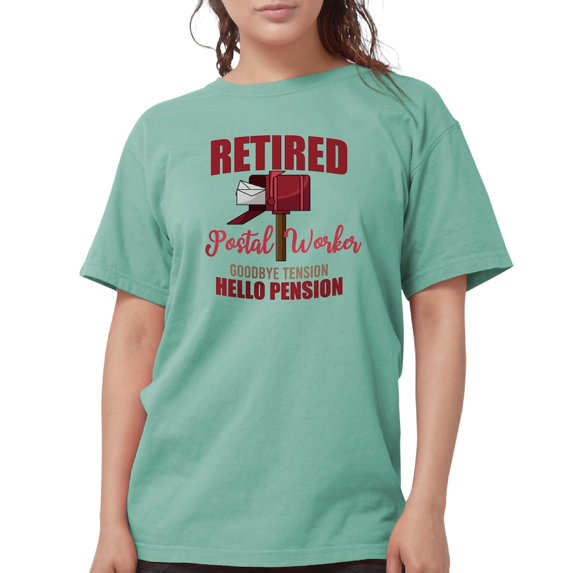 CafePress - Retired Postal Worker Funny Postman Hello T Shirt - Womens Comfort Colors® Shirt