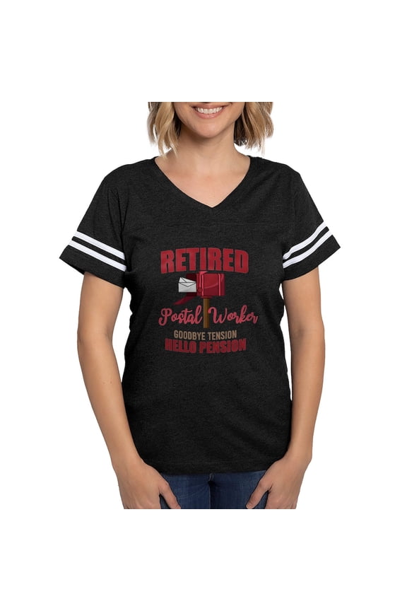 - Retired Postal Worker Funny Postman Hello T Shirt - Womens Football Shirt