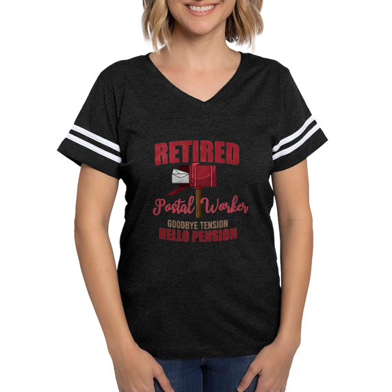 CafePress - Retired Postal Worker Funny Postman Hello T Shirt - Womens Football Shirt