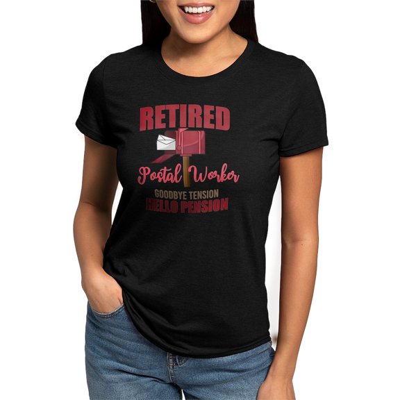 CafePress - Retired Postal Worker Funny Postman Hello T Shirt - Womens Tri-blend T-Shirt