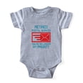 thumbnail image 1 of CafePress - Retired Postal Worker Graph - Cute Infant Baby Football Bodysuit, 1 of 3