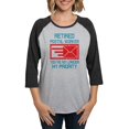 thumbnail image 1 of CafePress - Retired Postal Worker Graphic: Long Sleeve T Shirt - Womens Baseball Tee, 1 of 4
