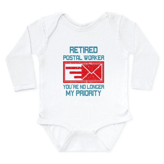 CafePress - Retired Postal Worker Graphic: You'R Body Suit - Long Sleeve Cotton Baby Bodysuit