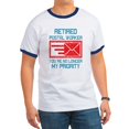 thumbnail image 1 of CafePress - Retired Postal Worker Graphic: You'Re T Shirt - 100% Cotton Ringed T-Shirt, 1 of 4