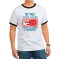 thumbnail image 1 of CafePress - Retired Postal Worker Graphic: You'Re T Shirt - 100% Cotton Ringed T-Shirt, 1 of 4