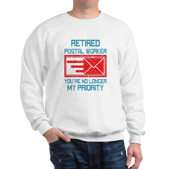 CafePress - Retired Postal Worker Graphic: You' Sweatshirt - Crew Neck Sweatshirt