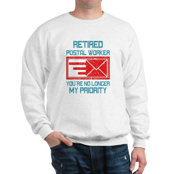 CafePress - Retired Postal Worker Graphic: You' Sweatshirt - Crew Neck Sweatshirt