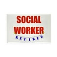 thumbnail image 1 of CafePress - Retired Social Worker - Rectangle Magnet, 2"x3" Refrigerator Magnet, 1 of 3