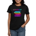 thumbnail image 1 of CafePress - Retired Teacher Book Stack 20 Women's Dark T Shirt - Women's Traditional Fit Dark T-Shirt, 1 of 4