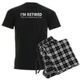 thumbnail image 1 of CafePress - Retired This Is Dressed Up Men's Dark Pajamas - Men's Dark Loose Fit Cotton Pajama Set, 1 of 7