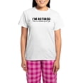 thumbnail image 1 of CafePress - Retired This Is Dressed Up Women's Light Pajamas - Women's Short Sleeve Print T-Shirt and Pants Light Cotton Pajama Set, 1 of 7