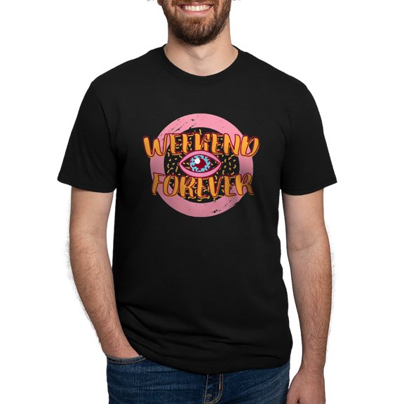 CafePress - Retro 80S Weekend Forever Men's Deluxe T Shirt - Mens Tri-blend T-Shirt