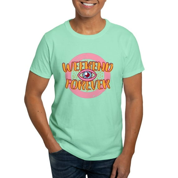 CafePress - Retro 80S Weekend Forever T Shirt - Men's Classic Graphic Cotton T-Shirt