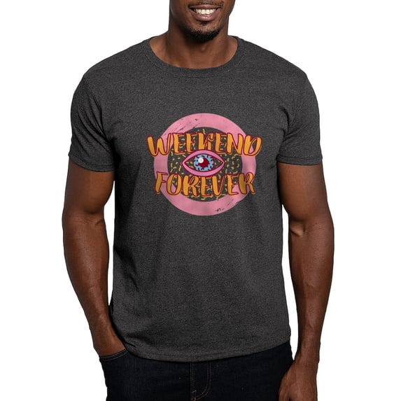 CafePress - Retro 80S Weekend Forever T Shirt - Men's Classic Graphic Cotton T-Shirt