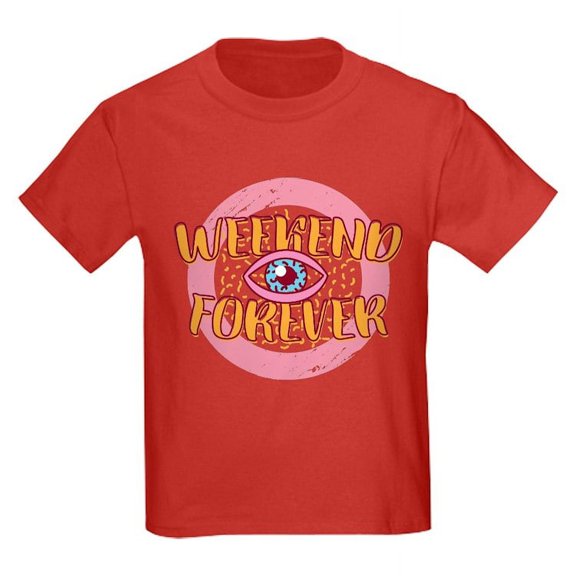 CafePress - Retro 80S Weekend Forever T Shirt - Dark T-Shirt Kids XS-XL