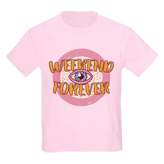 CafePress - Retro 80S Weekend Forever T Shirt - Light T-Shirt Kids XS-XL